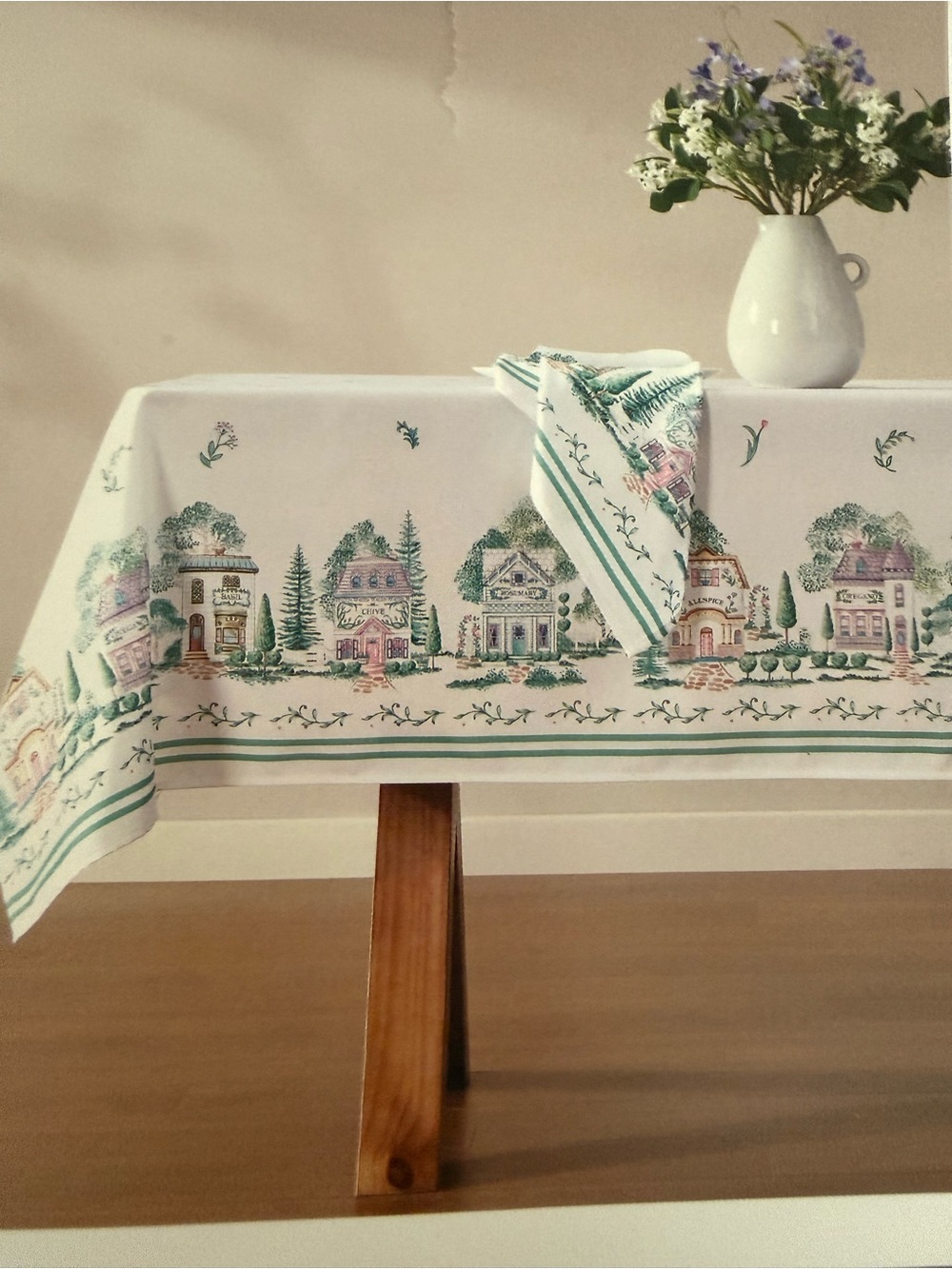 Lenox Spice Village Tablecloth NWT